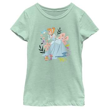 Girl's Cinderella Princess Magic Friends T-Shirt