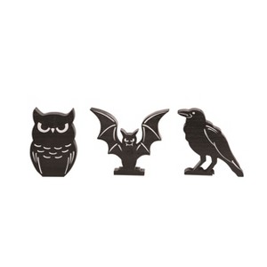 Transpac MDF Die Cut Halloween Character Decor Set of 3 Decorative Figurines for Tabletop Indoor Use - 1 of 1