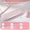 i68 Wireless Typewriter Keyboard and Mouse Combo, 2.4GHz Cordless Connection, Retro Aesthetic Round Keycaps for Tablet, Phone, PC and Win/Mac/Android - 3 of 4