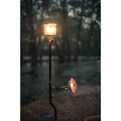 Stansport 9.75" Black Glass Double Mantle Lantern