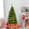 Tangkula 5ft Prelit Half Christmas Tree Artificial PVC Material Metal Stand w/ 250 LED Lights - 2 of 4