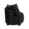 Lyngins Modern Upholstered Tufted Leisure Chair Stool with Pillows,Small Accent Chair for Living Room,Bedroom,Office - 4 of 4