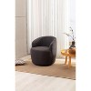 CAVINAS 360 Degree Swivel Chairs, Fabric Barrel Chair, Swivel Accent Chair, Single Sofa Chair, Round Armchair for Living Room, Bedroom - 3 of 4