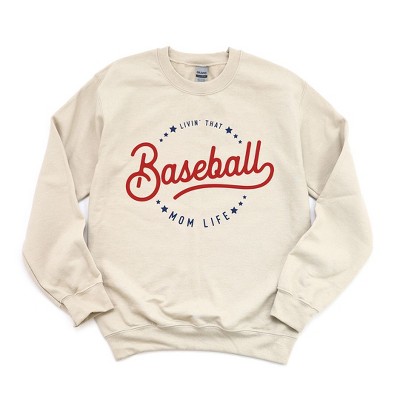 Simply Sage Market Women's Graphic Sweatshirt Livin' That Baseball Mom Life