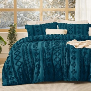 Bedsure Tufted Comforter Set – Boho Farmhouse Embroidered Bedding - 1 of 4