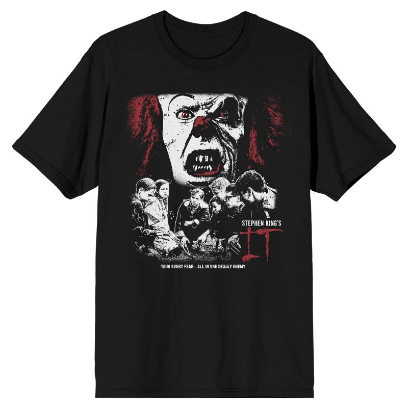 It 1990 Pennywise and Children Men's Black T-shirt, 1 of 2