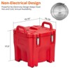 Food Insulated Bucket 20L with Directional Casters, Spoon Included, Base Support, Durable Stainless Steel Lining - 3 of 4