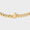SUGARFIX by BaubleBar Crystal Initial Chain Bracelet - Gold - 4 of 4