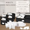 China Storage Containers 5-Piece Set Moving Boxes for Dinnerware, Glasses, Plates, and Saucers Sturdy Quilted Microfiber Dish Organizer with Dividers - 3 of 4