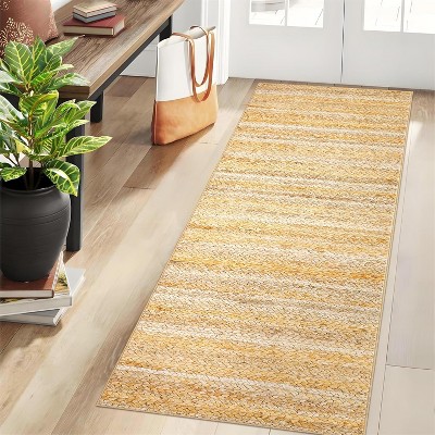 Washable Modern Plaid Rug – Foldable Thin Non-Slip Non-Shedding Easy-Care Carpet for Living Room Bedroom Kitchen Dining Room.