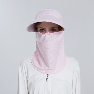 Anna-Kaci Womens Detachable Face Cover Sun Visor Cap UV Protection Mesh Panel Design with Extra Wide Brim - 1 of 4