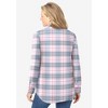 Woman Within Women's Plus Size Pintucked Flannel Shirt - 3 of 4
