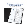 Avery Pre-Printed 15-Tab Numeric Dividers Customizable 11825 - image 4 of 4