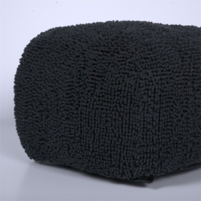 OUTSUPPLY Bean Bag Seats, Plush Microfiber Square Ottoman, Stylish Accent Seat