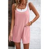 I AM A FASHION JUNKY Scoop Neck Spaghetti Straps Loose Fit Solid Romper - 2 of 4