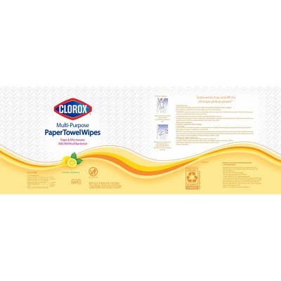 Clorox Lemon Paper Towel Wipes - 75ct_7