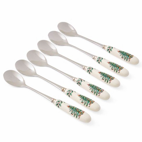 Spode Christmas Tree Teaspoons, Set of 6,6" - image 1 of 4