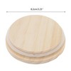 Unique Bargains Lightweight Hole-Free Cup Cover Wood Tone 1Pc - 2 of 4
