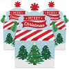 Big Dot of Happiness Snowy Christmas Trees - Treat Box Party Favors - Classic Holiday Party Goodie Gable Boxes - Set of 12 - image 2 of 4