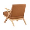 NicBex Accent Chair Solid Rubberwood Frame Modern Leather Lounge Chair Reading Chair Comfy Chair for Living Room - 4 of 4