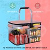 Generic 35L Large Picnic Basket 2 Layers of Internal Pockets Leak-Proof and Insulated - 4 of 4