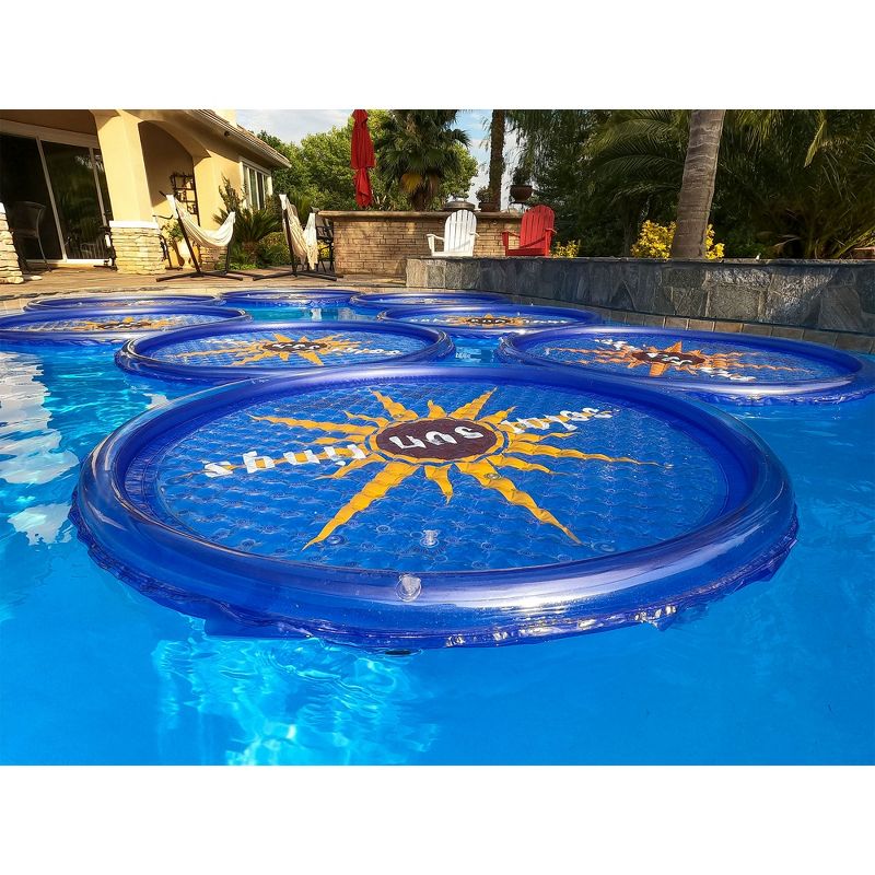 Solar Sun Rings 60 Inch Above Ground or Inground Swimming Pool Hot Tub Spa Heating Accessory Circular Heater Solar Cover, Blue (Cover Only), 5 of 7