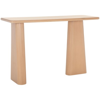 Natural Wood and Metal Nordic Hallway Table