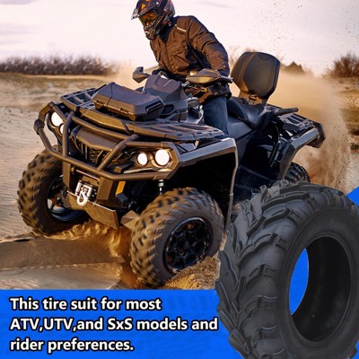 Set 2 ATV/Utv Off-Road Tires, 6 Ply Tubeless All-Terrain Mars External Tires, Enhanced Off-Road Handling|Puncture and Abrasion Resistant
