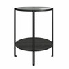 RealRooms Vance Round End Table, Black Oak - 4 of 4