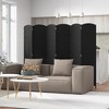 Tangkula 6-Panel Folding Room Divider Privacy Screen w/ Hand-woven Texture & Wood Frame - 2 of 4