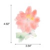 Unique Bargains Flowers Pattern Hair Clip 4.92"x3.54" Orange-pink 1 Pc - 4 of 4