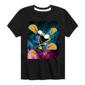 Boys' - Invader ZIM - ZIM and GIR Short Sleeve Graphic T-Shirt - 1 of 4