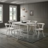 Kumasinova 17.5"H Rustic Farmhouse Dining Chairs Set of 2,Eco-Friendly Rubberwood Armless Chair for Kitchen,Versatile Side Chair,300lbs Max - 3 of 4