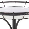Olivia & May Ornate Accent Tray Table Black: Mid-Century Modern, Iron Top, No Assembly Required - 3 of 4