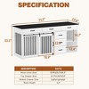 Famapy Dog Crate with Multi - Storage: Stylish Pet Home & Organizer for Living Spaces - 2 of 4