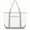 Dalix 23" Premium 24 oz. Cotton Canvas Shopping Tote Bag - 2 of 4