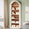 Tribesigns 6-Tier Arched Bookshelf, 77.16" Tall Bookcase, Floor Standing Open Display Rack Shelving Unit for Living Room, Home Office - 4 of 4