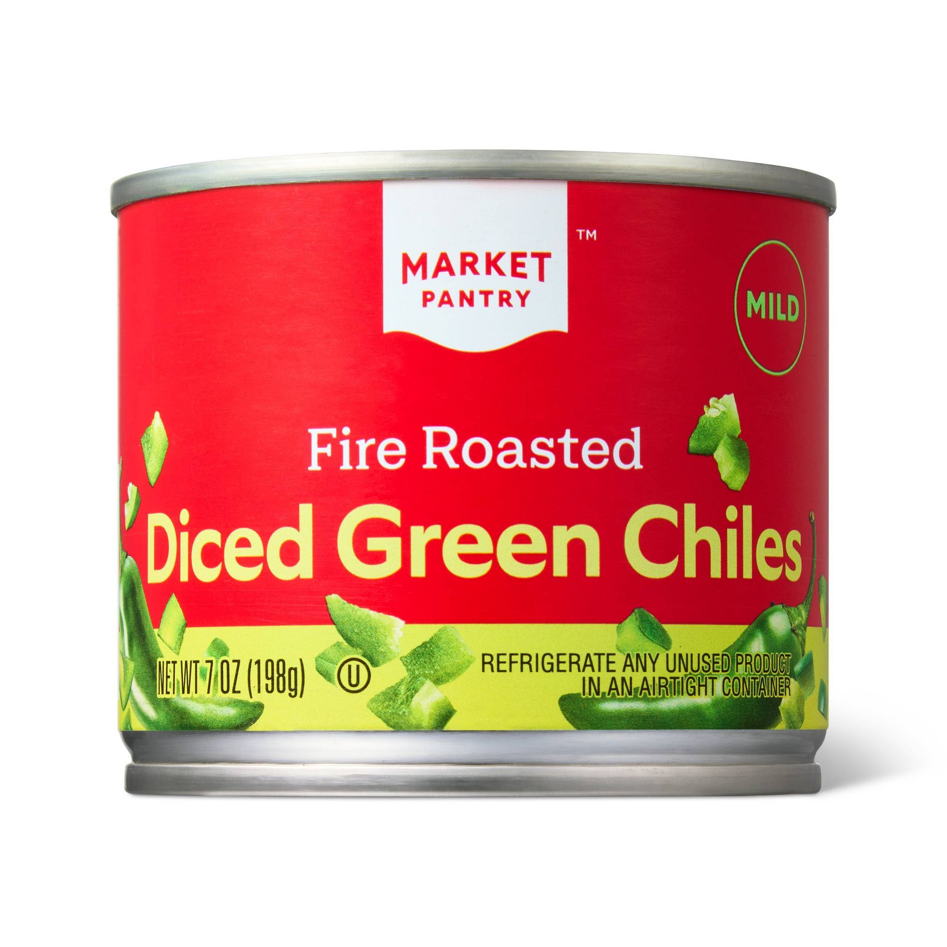 Mild Diced Green Chiles - 7oz - Market Pantry