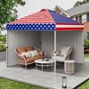 10 x 10 Pop Up Canopy, All Season Instant Canopy with 2 Sidewalls and Vented Roof, Portable Party Tent with Wheeled Carry Bag - 2 of 4