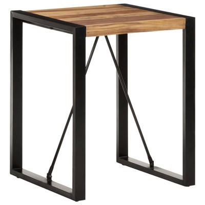 vidaXL Dining Table 23.6"x23.6"x29.5" Solid Acacia Wood