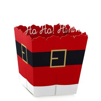 Big Dot of Happiness Jolly Santa Claus - Party Mini Favor Boxes - Christmas Party Treat Candy Boxes - Set of 12