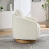 30.3"W Modern Swivel Chenille Upholstered Accent Barrel Chair, 360 Degrees Armchair for Nursery, 4Q- ModernLuxe - 4 of 4