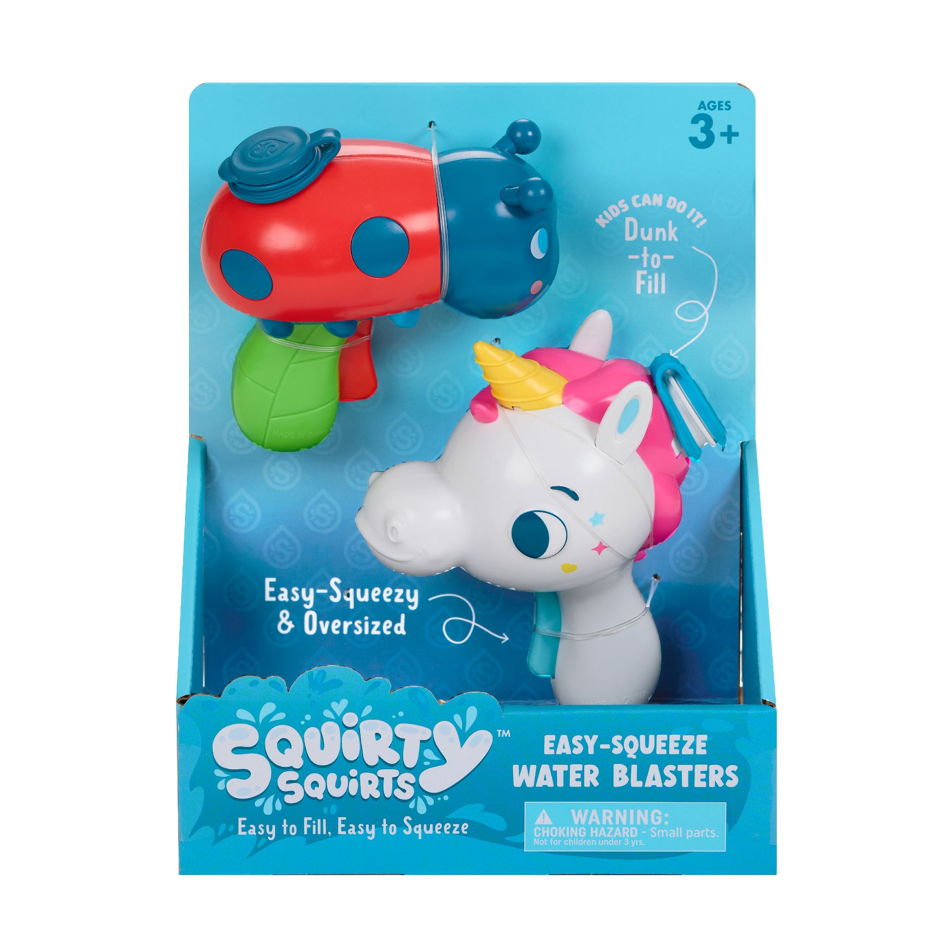 Chuckle & Roar Squirty Squirts Blasters 2pk - Unicorn & Ladybug