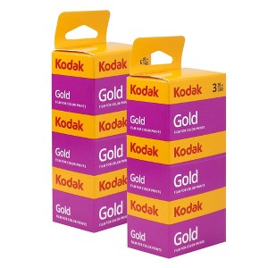 Kodak GOLD 200 Color Negative Film (35mm Roll Film, 36 Exposures, 3 Pack) - 2 Units - 1 of 4