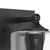 360 Lighting Bellings Modern Wall Sconces Set of 2 Black Hardwire 4 3/4" Fixture Clear Glass Cylinder for Bathroom Bedside Vanity - 2 of 4