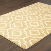 Oriental Weavers Carson Collection Fabric Gold/Ivory Trefoil Pattern- Living Room, Bedroom, Home Office Area Rug, 2' X 3' - 4 of 4