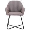 vidaXL Dining Chairs 2 pcs Taupe Fabric - 3 of 4