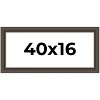 PosterPalooza | Panoramic Museum Brown Picture Frame - UV Acrylic, Foam Board Backing, Hanging Hardware - 2 of 4