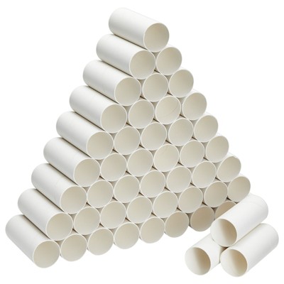 Bright Creations 50 Pack White Paper Cardboard Craft Tube Rolls For Art ...