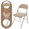 SKONYON 6 Pack Folding Chairs Portable Padded Office Kitchen Dining Chairs - 2 of 4
